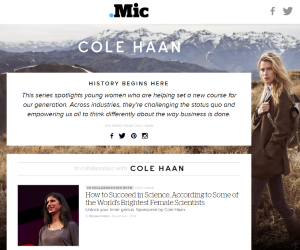 History Begins Here by Mic for Cole Haan
